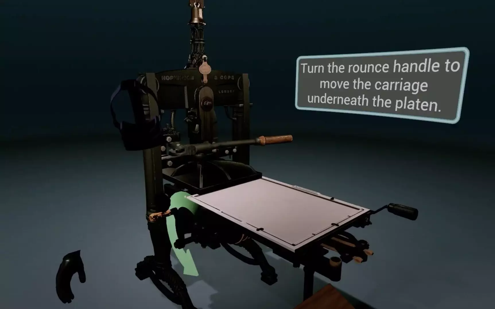 19th-century Printing Press Experience VR