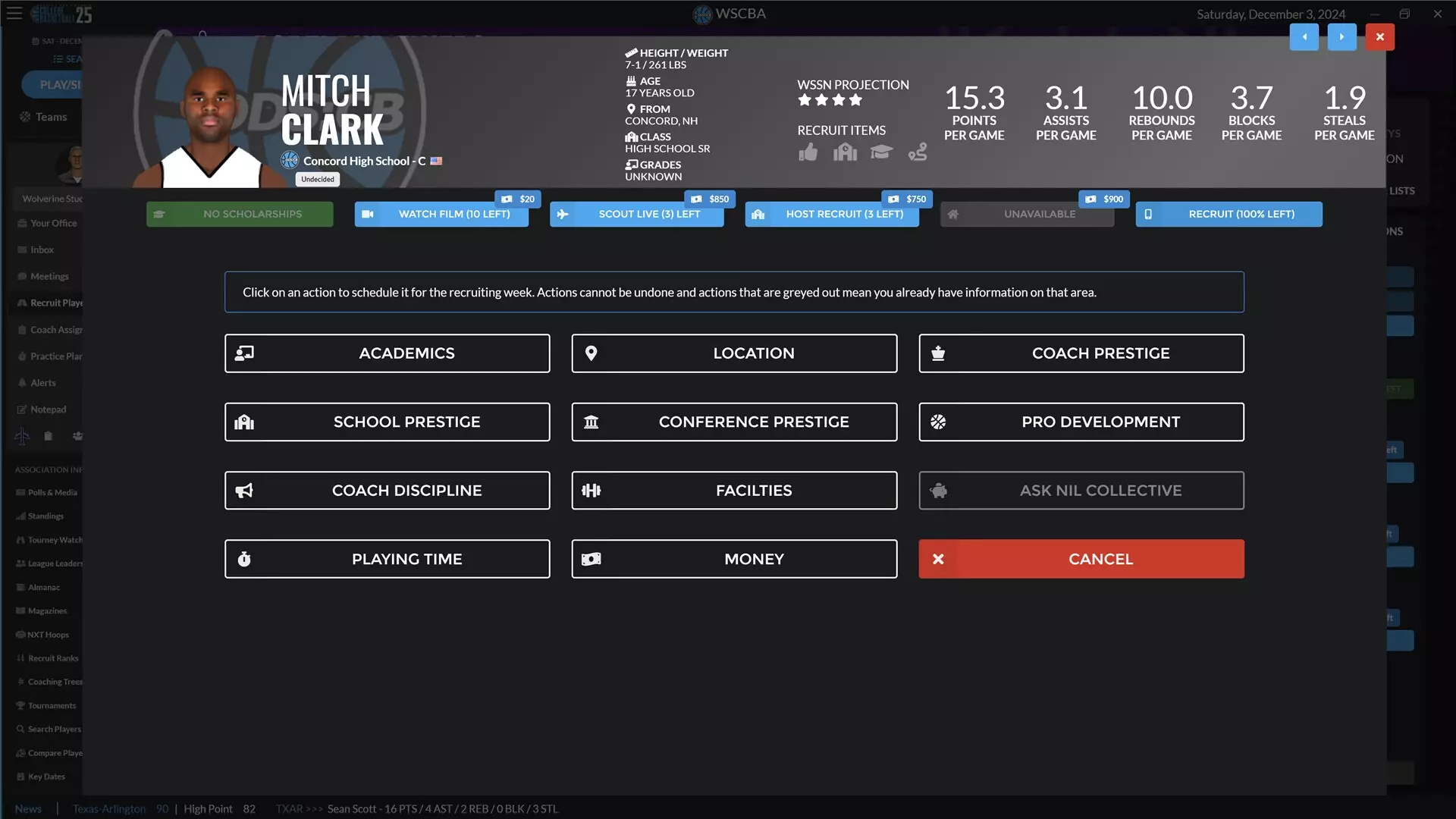 -Draft Day Sports: College Basketball 2025-游戏截图-好玩游戏库