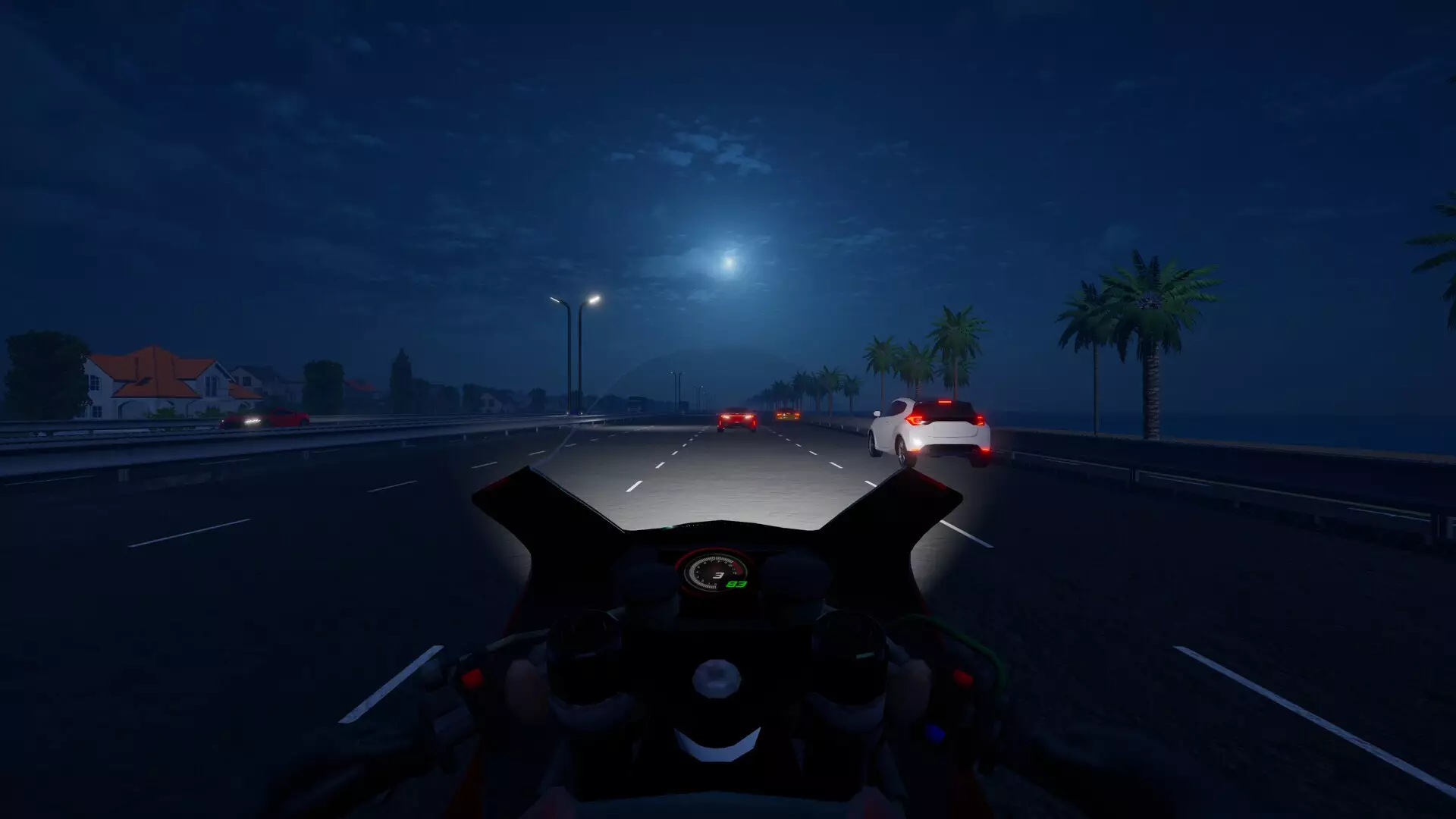 -Motorcycle Night Ride-游戏截图-好玩游戏库