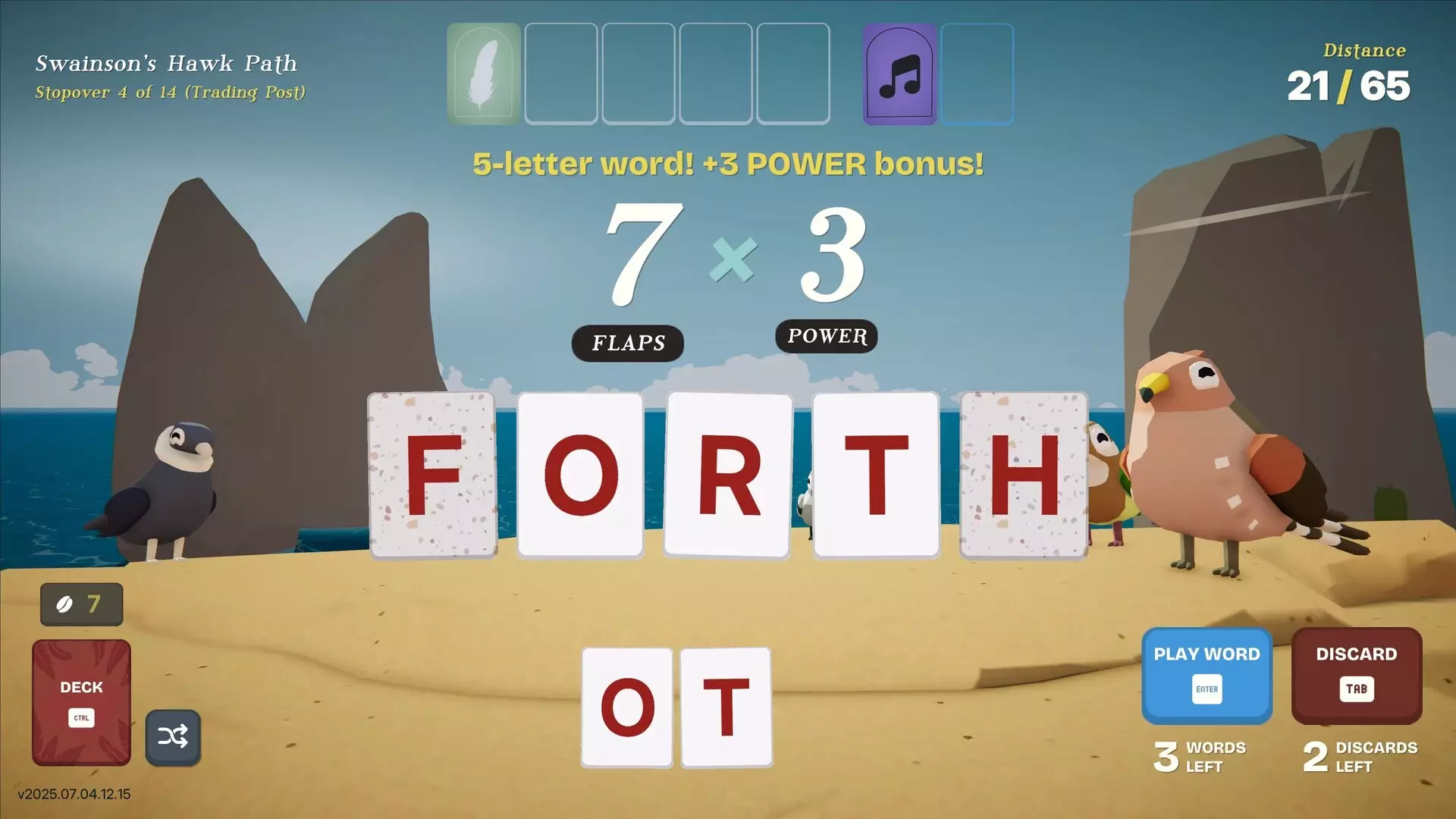 Birdigo – bird word game