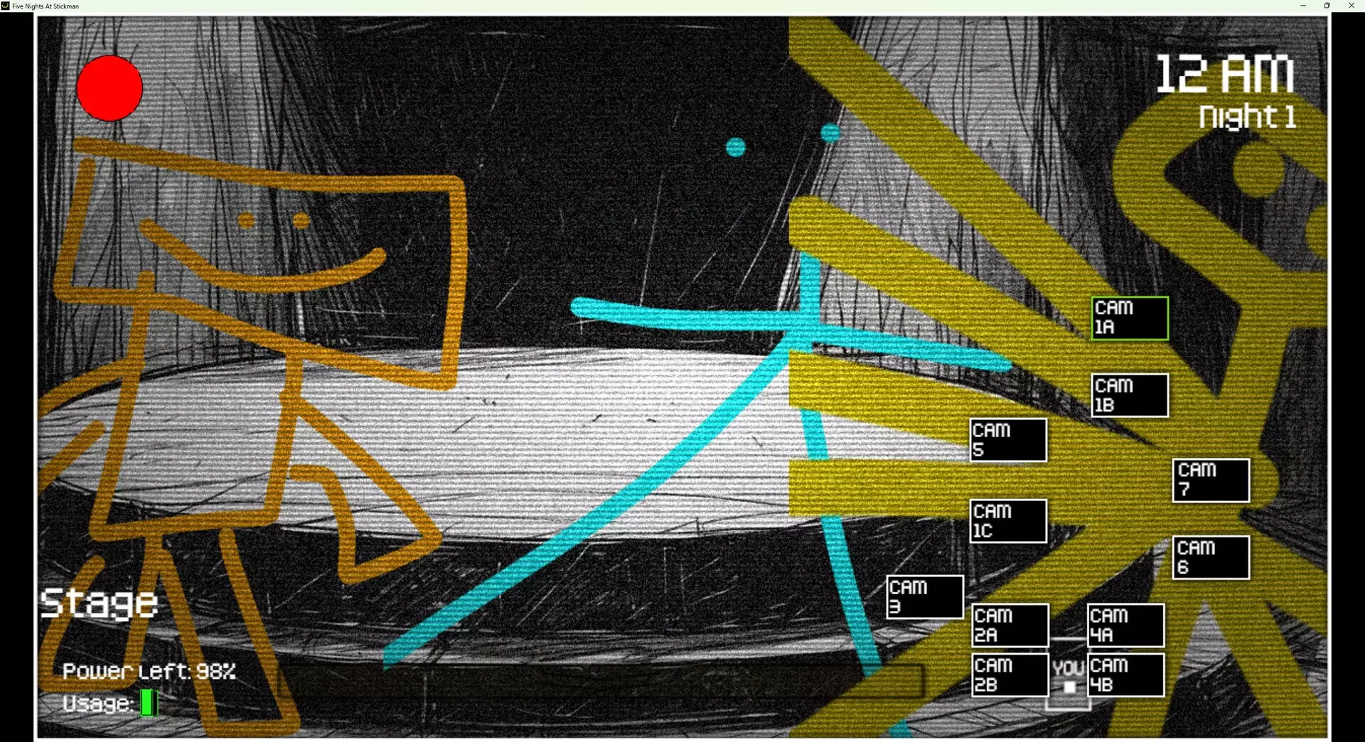 -Five Nights At Stickman-游戏截图-好玩游戏库