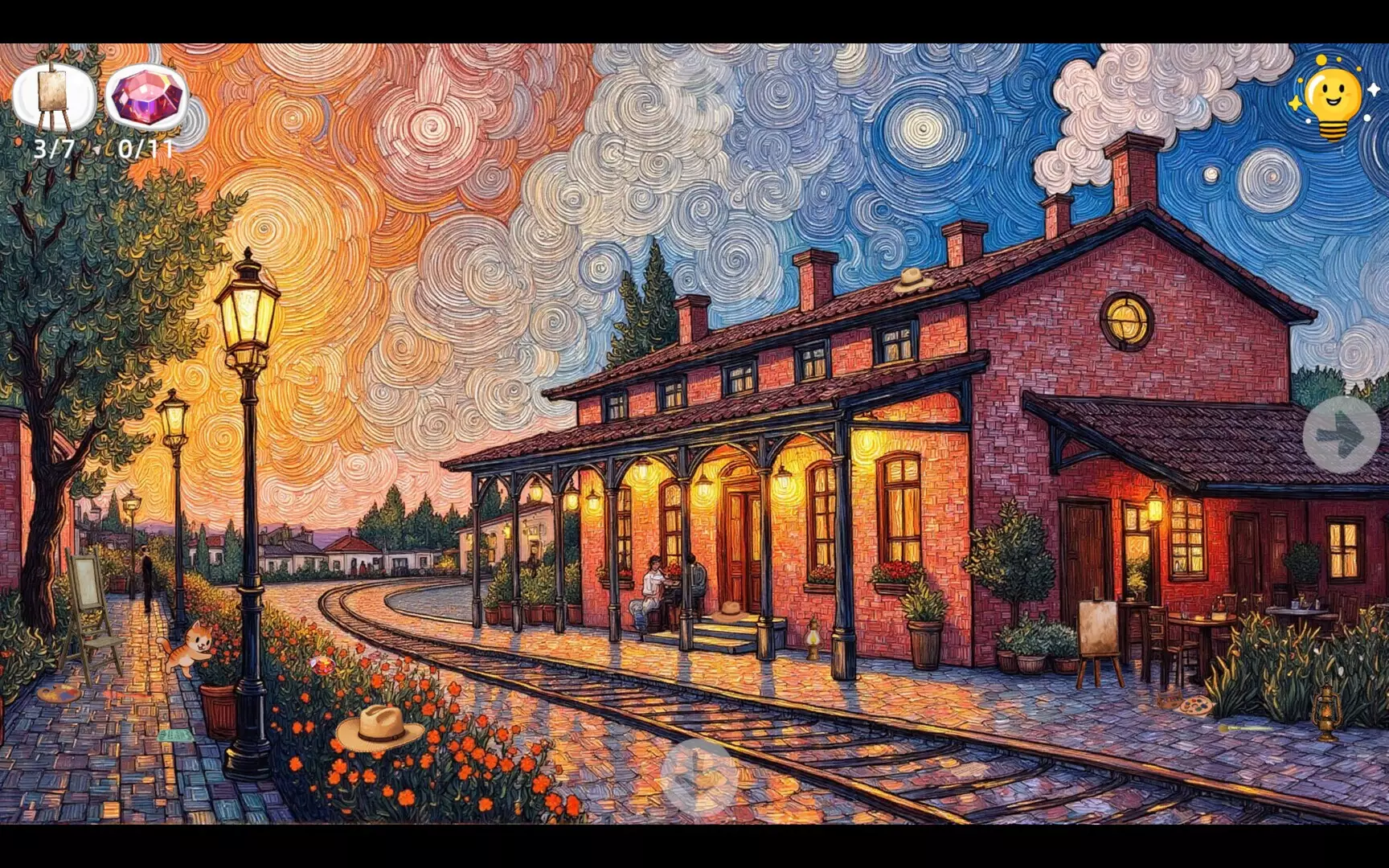 -Meow Time Machine: VAN GOGH-游戏截图-好玩游戏库