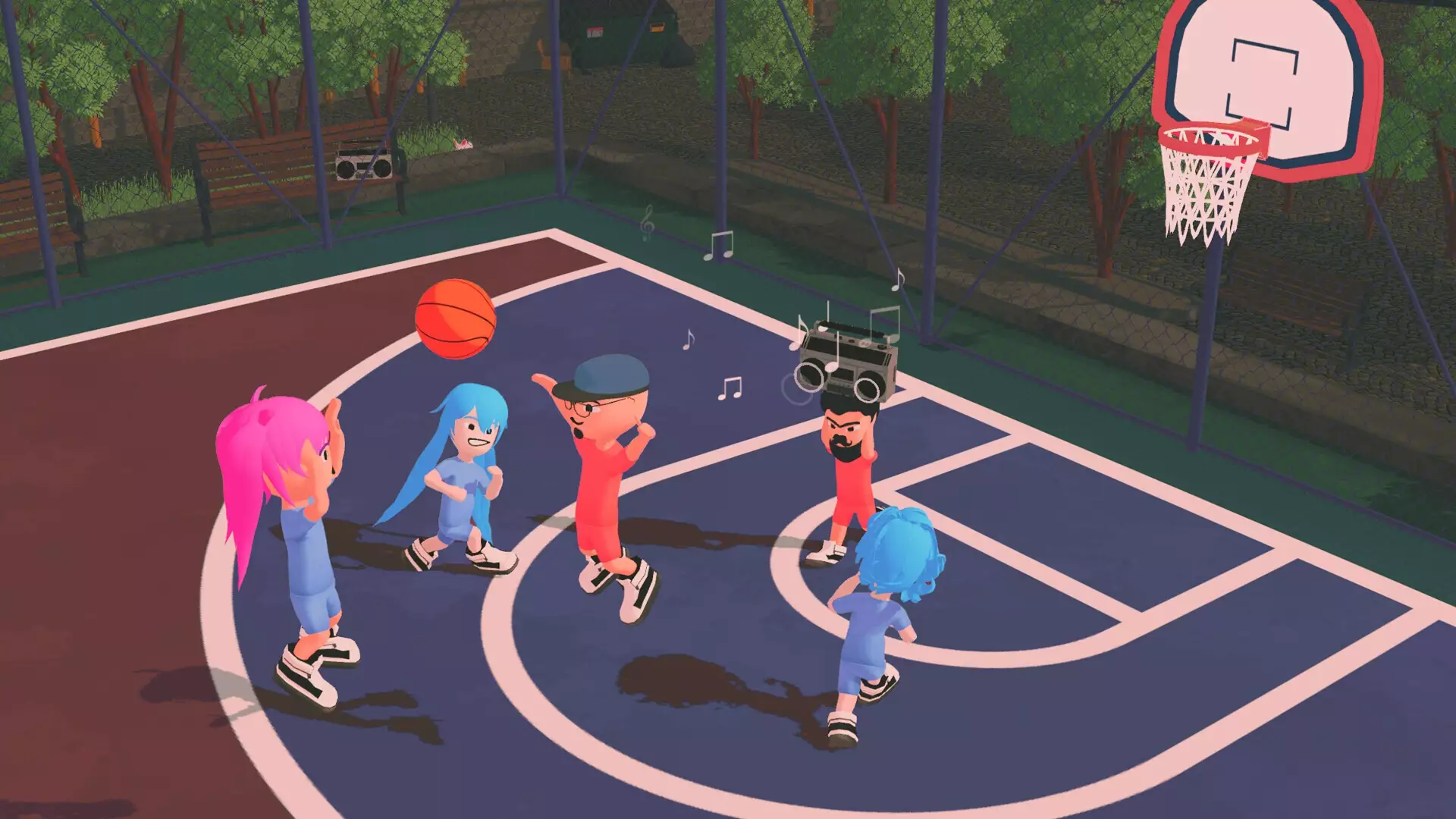 -Hoop Fighters: Party Basketball-游戏截图-好玩游戏库
