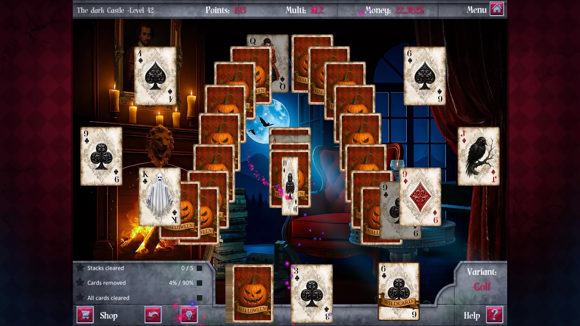 永夜惊魂纸牌-Eternal Night - Spooky Solitaire-游戏截图-好玩游戏库