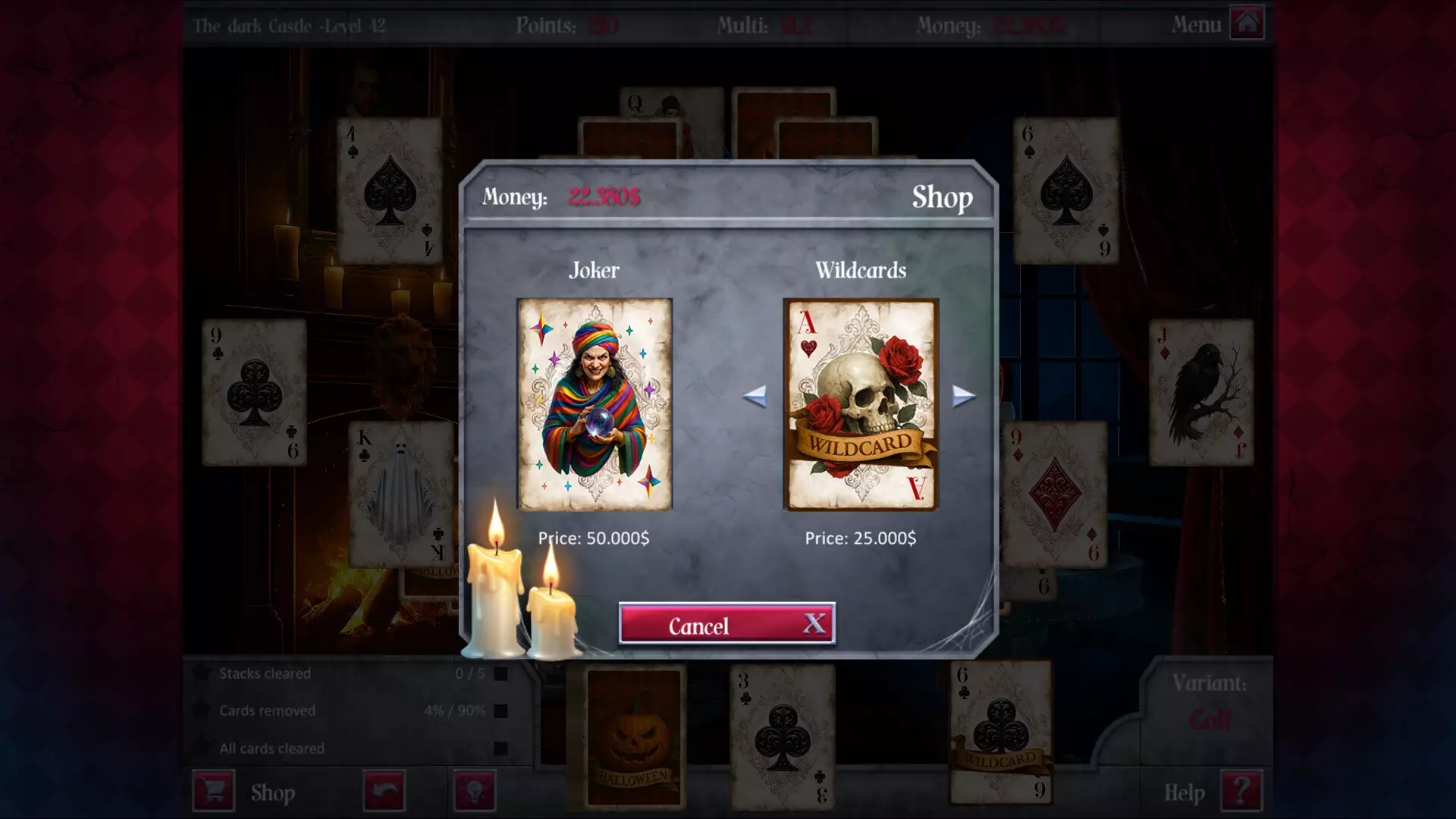 永夜惊魂纸牌-Eternal Night - Spooky Solitaire-游戏截图-好玩游戏库