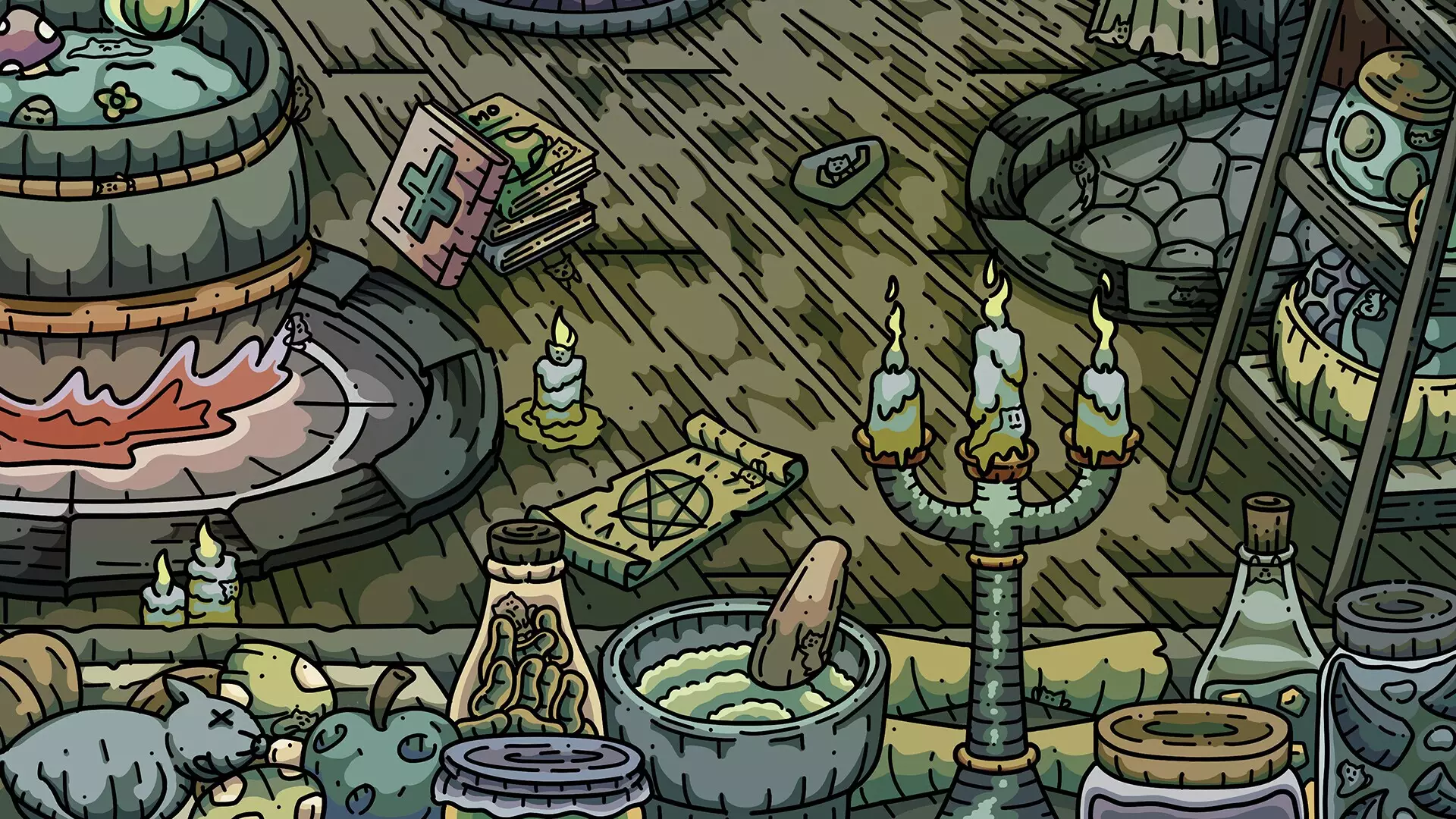 -100 Witch Cats-游戏截图-好玩游戏库