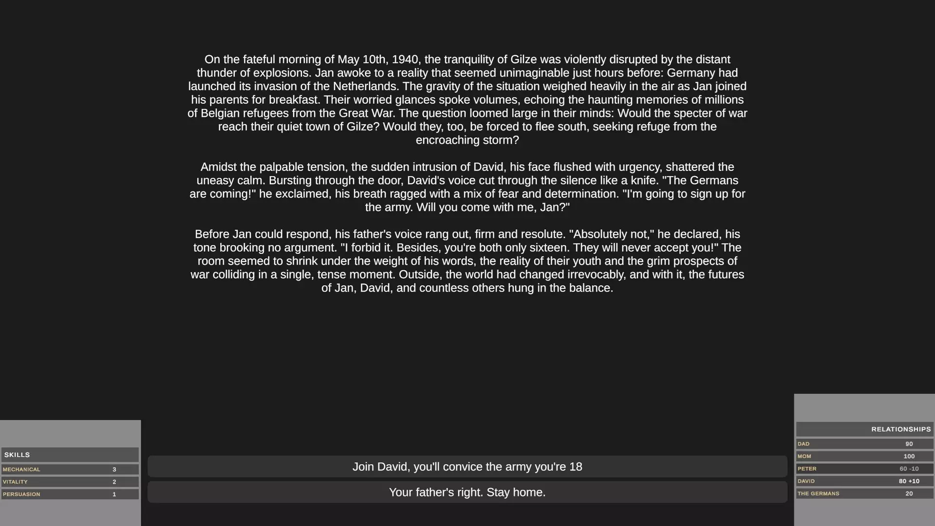 -Survive, Resist, Collaborate - a World War 2 Choice-Based Story-游戏截图-好玩游戏库