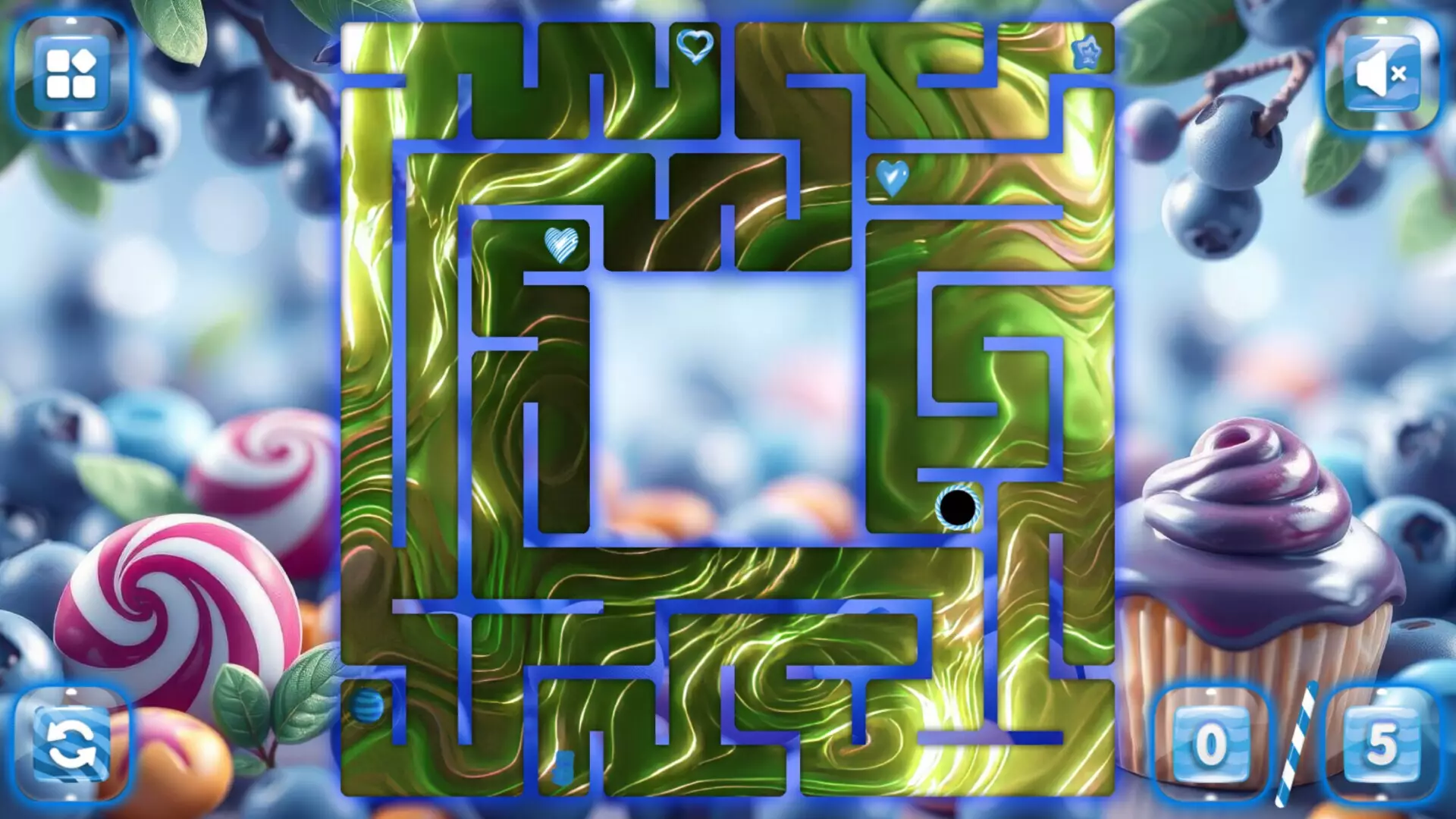-Sweetie Candy Maze: Blueberry-游戏截图-好玩游戏库
