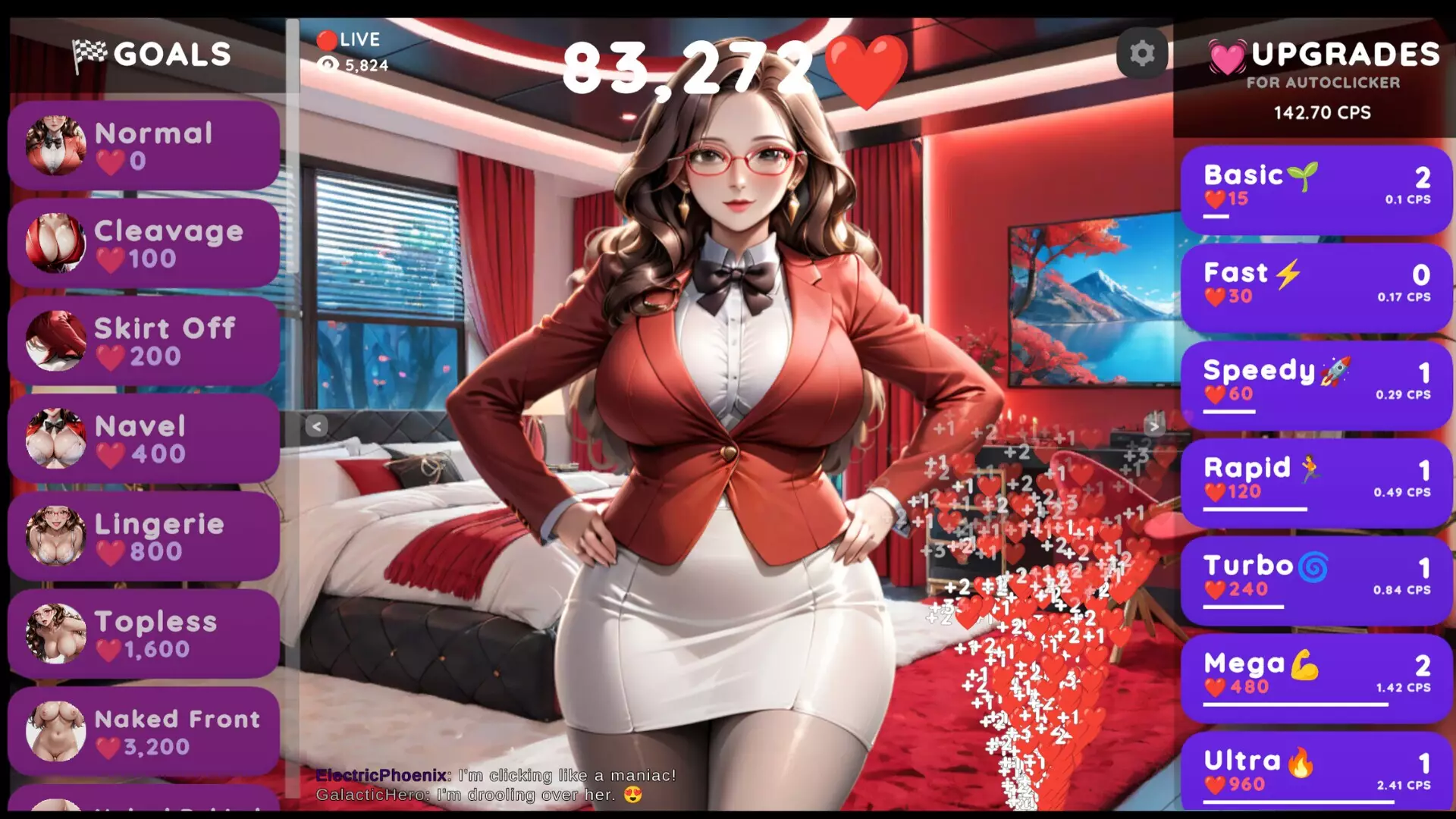 -Hentai Clicker: Nina is streaming-游戏截图-好玩游戏库