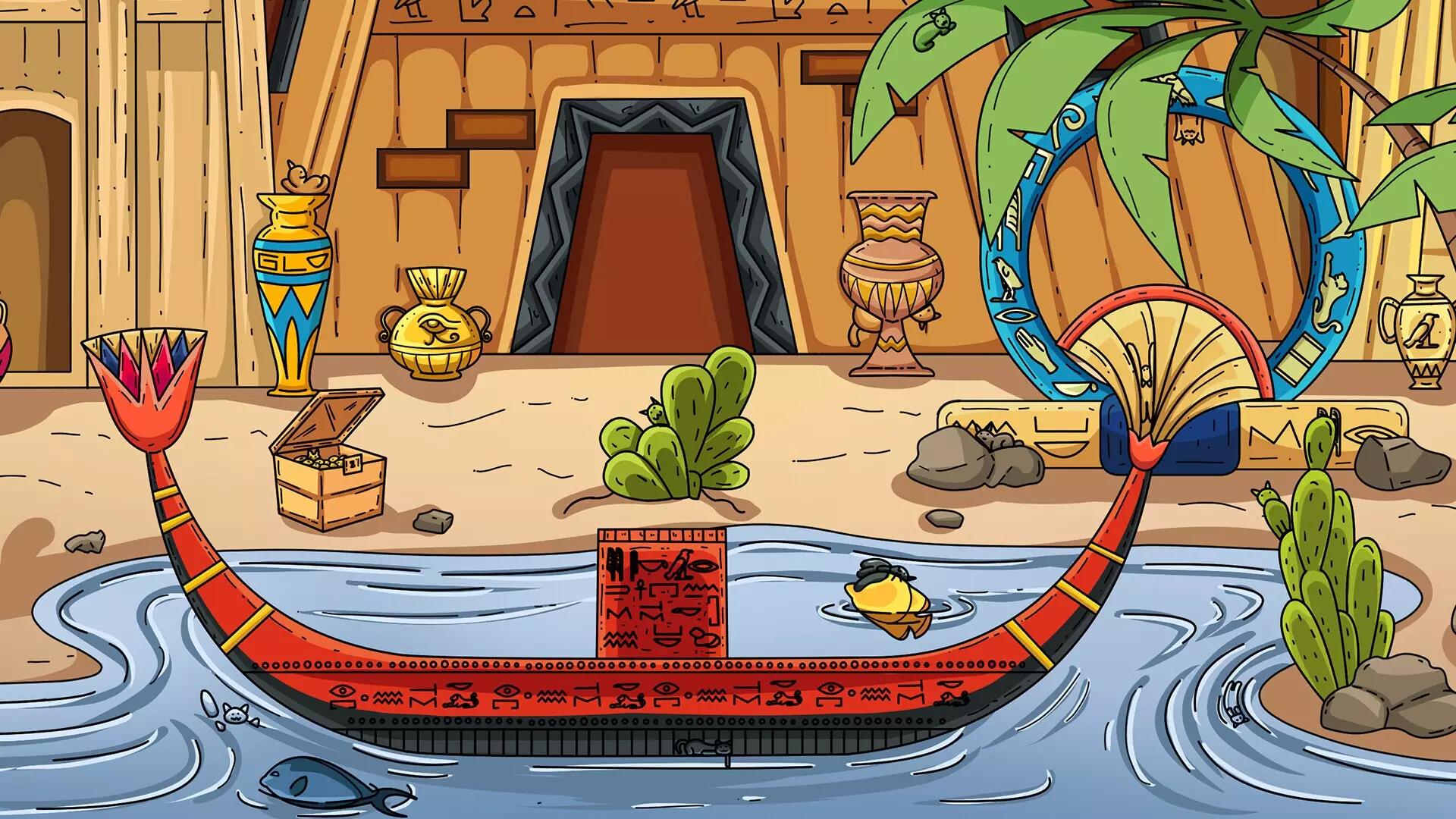 -100 Egypt Cats-游戏截图-好玩游戏库