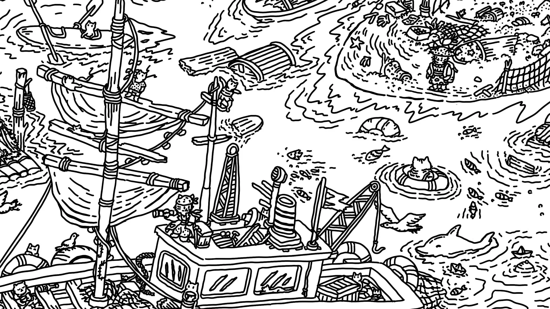 -Hidden Cats In White Sand Village-游戏截图-好玩游戏库