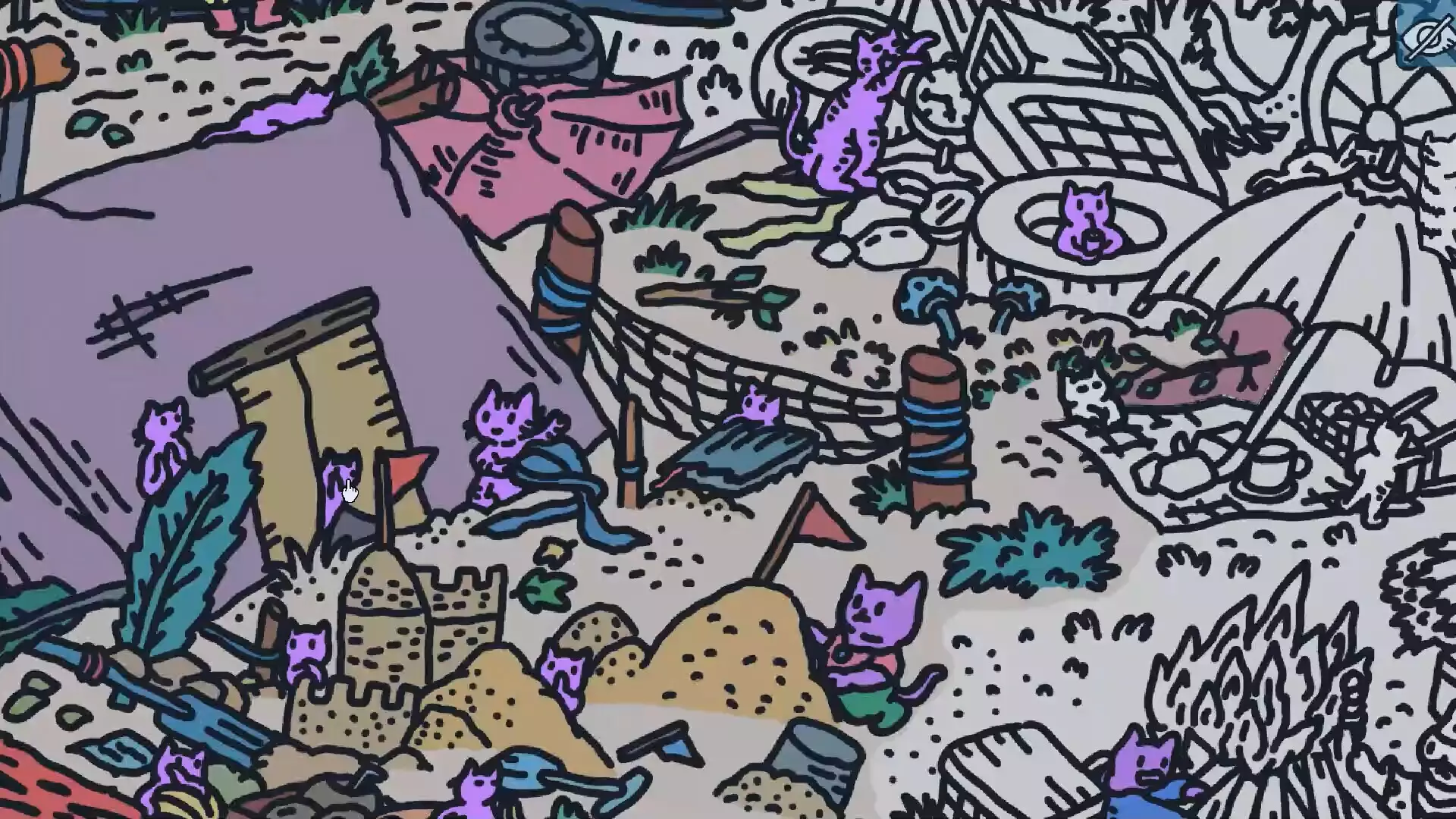 -Hidden Cats In White Sand Village-游戏截图-好玩游戏库