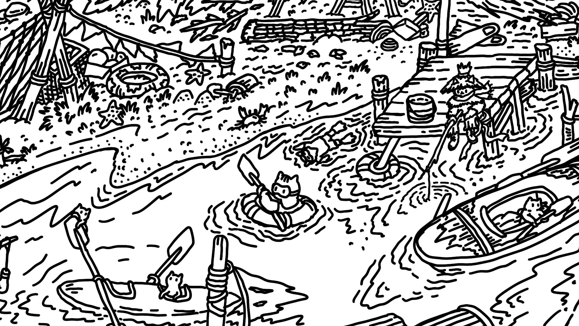 -Hidden Cats In White Sand Village-游戏截图-好玩游戏库