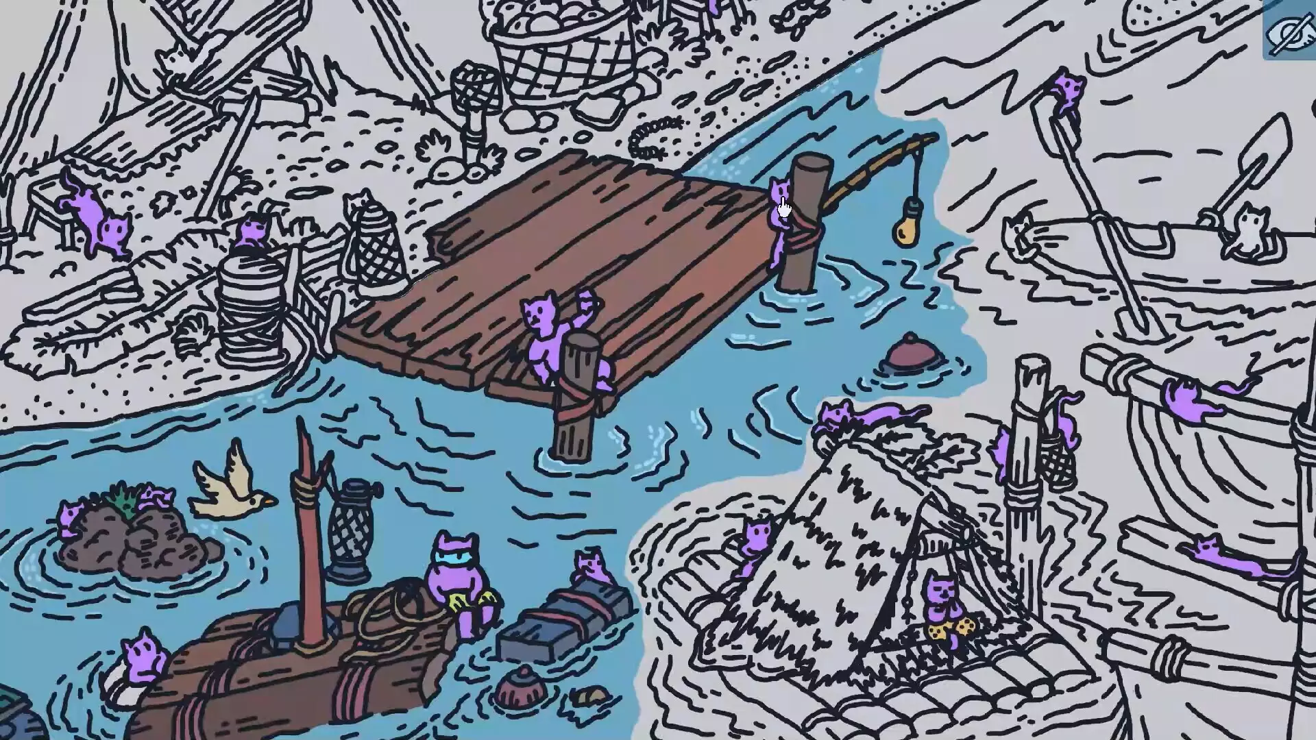 -Hidden Cats In White Sand Village-游戏截图-好玩游戏库