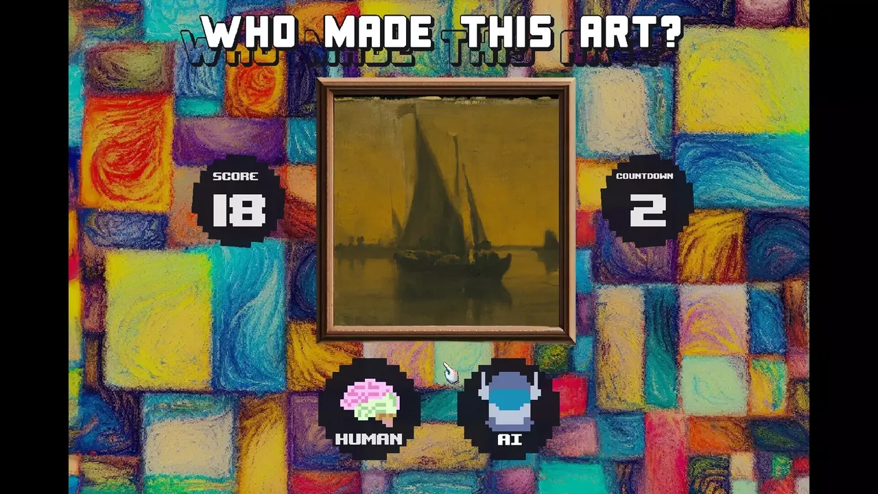 -Who made this art? Human or AI-游戏截图-好玩游戏库