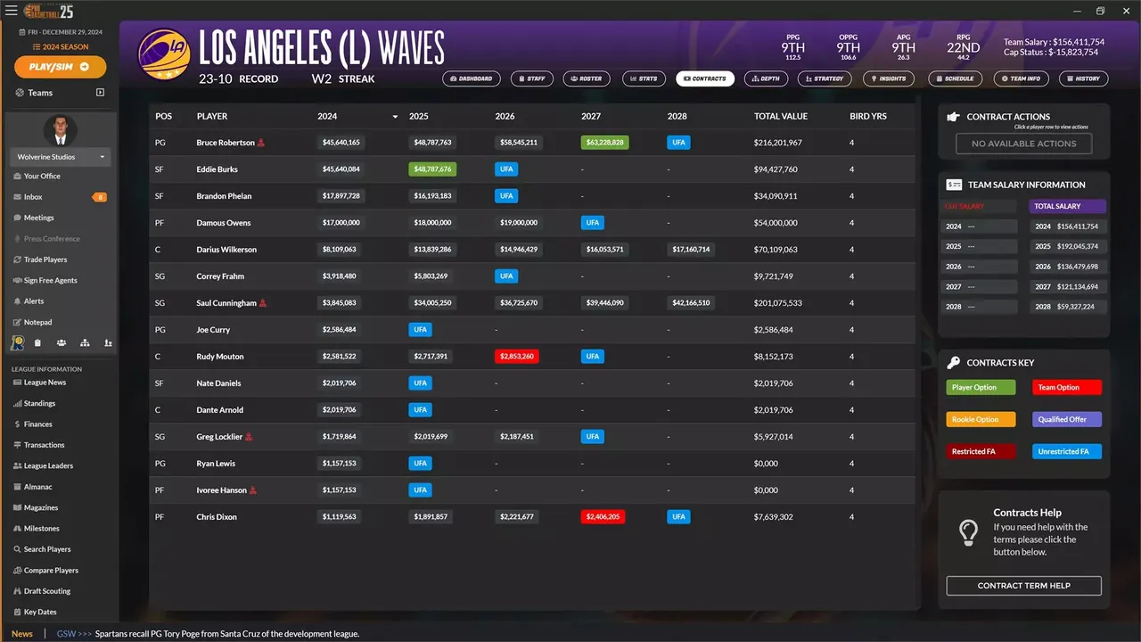 -Draft Day Sports: Pro Basketball 2025-游戏截图-好玩游戏库