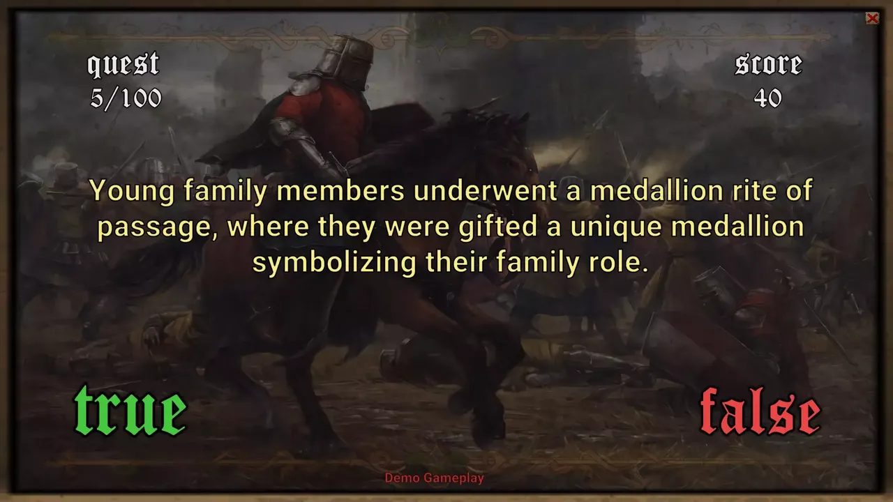 Medieval Questionnaire