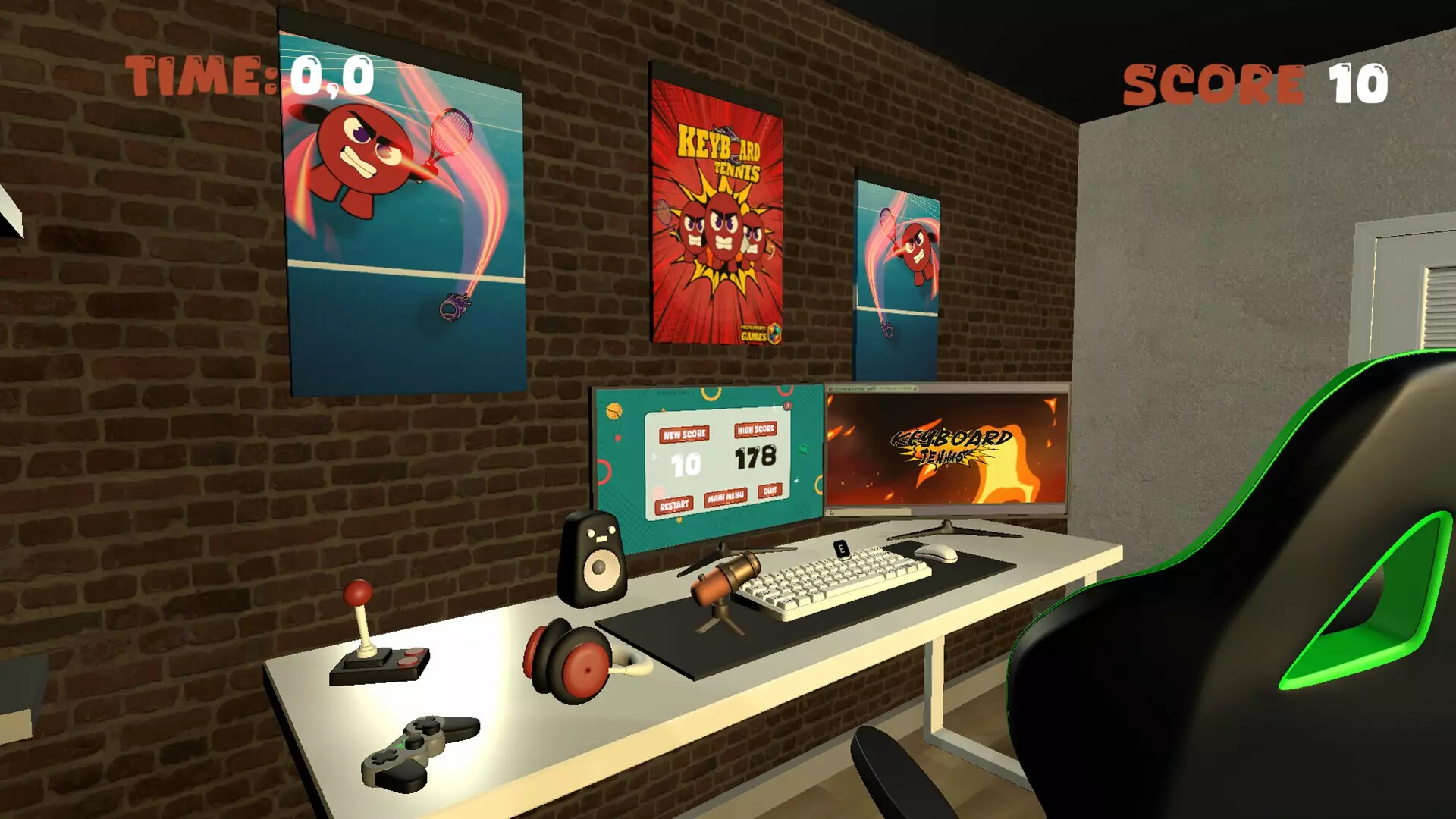 -Keyboard Tennis-游戏截图-好玩游戏库