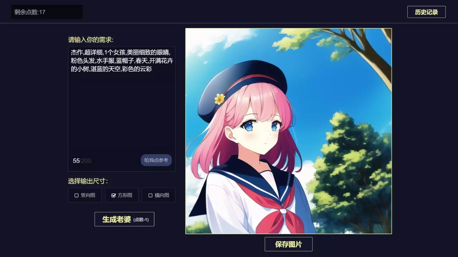 二次元老婆生成器