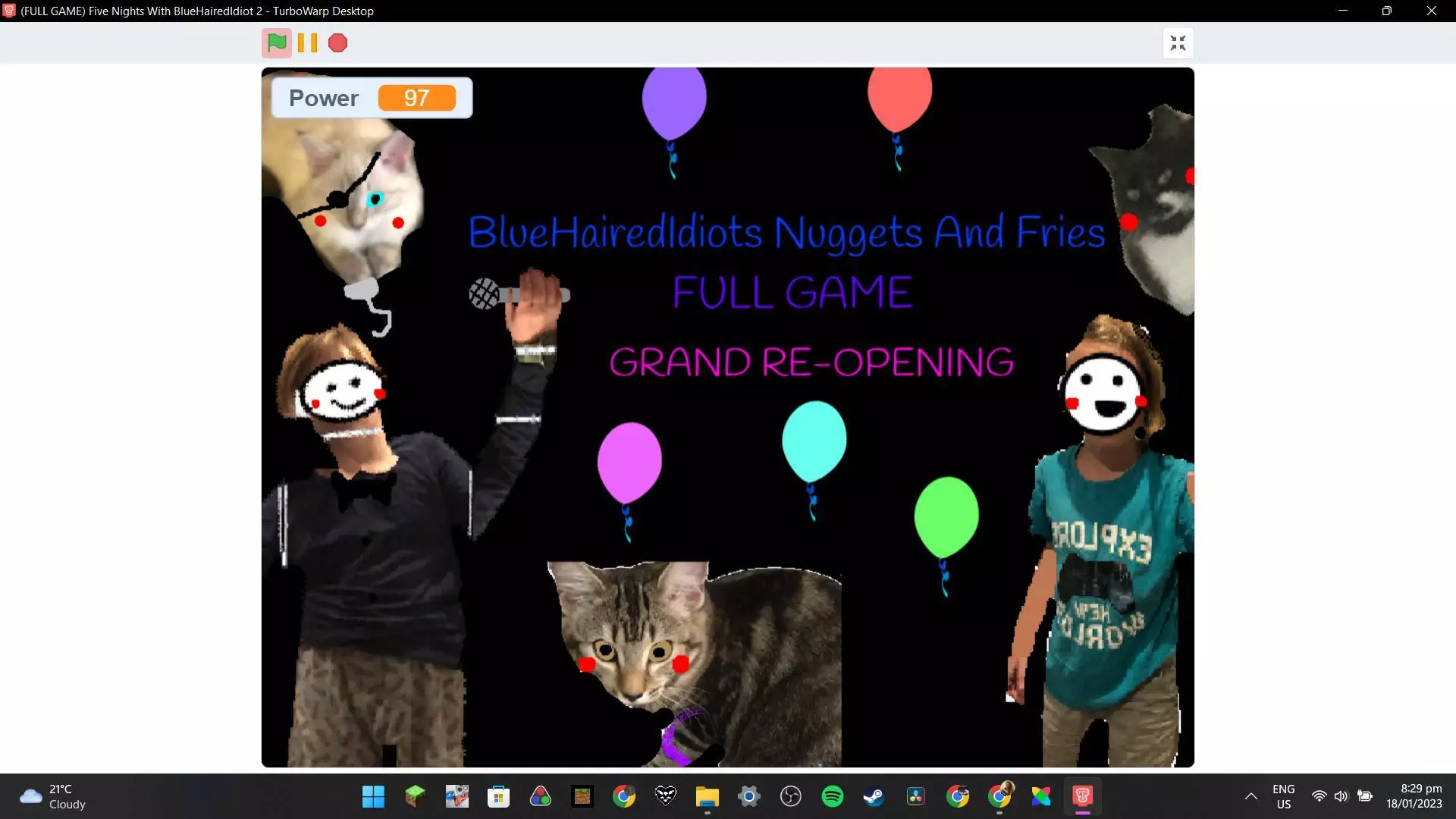 -Five Nights Five BlueHairedIdiot 2-游戏截图-好玩游戏库