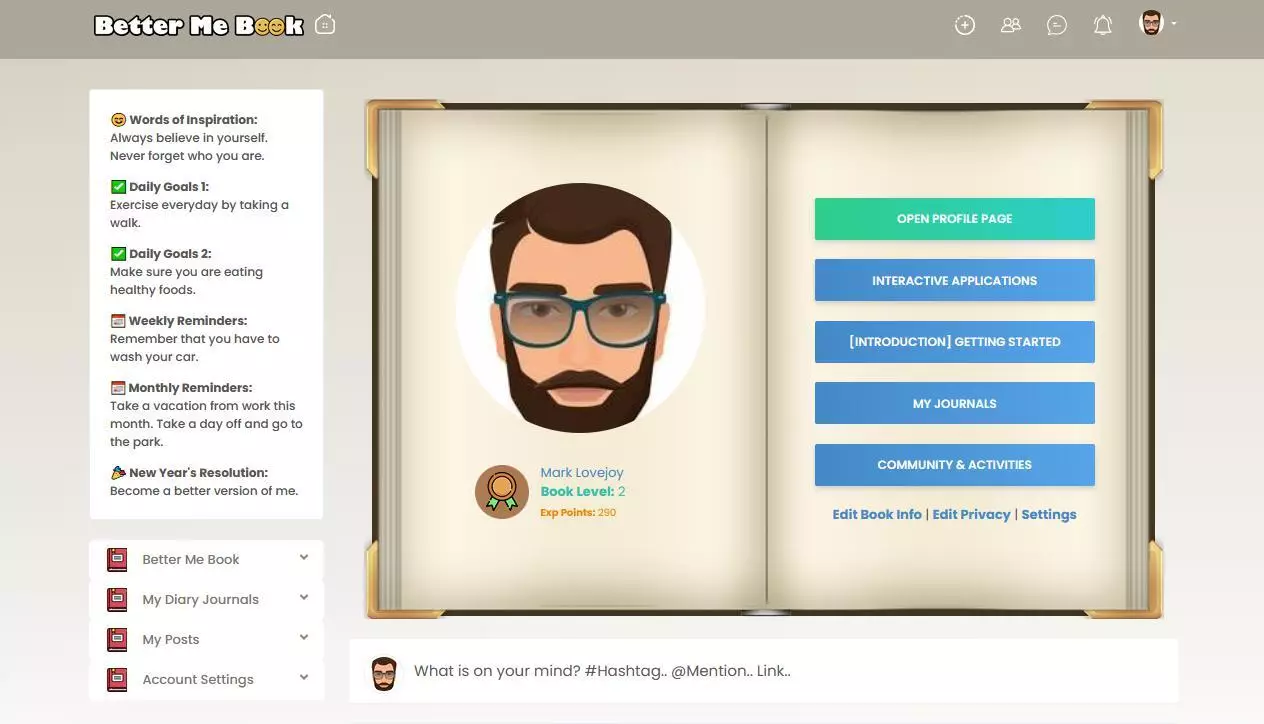 -Better Me Book [Digital Diary and Self Help Platform]-游戏截图-好玩游戏库