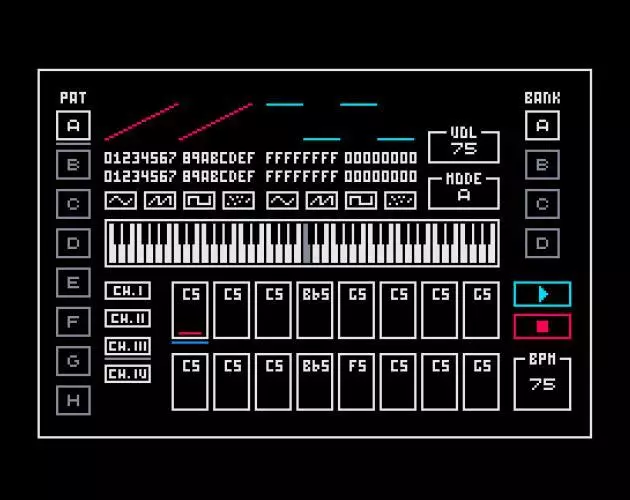 -STEPPER: A 16-step sequencer for the Game Boy Advance-游戏截图-好玩游戏库