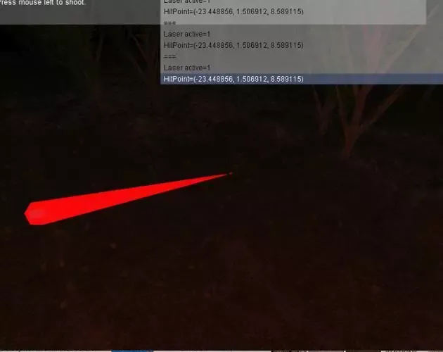 CopperCube Laser Beam