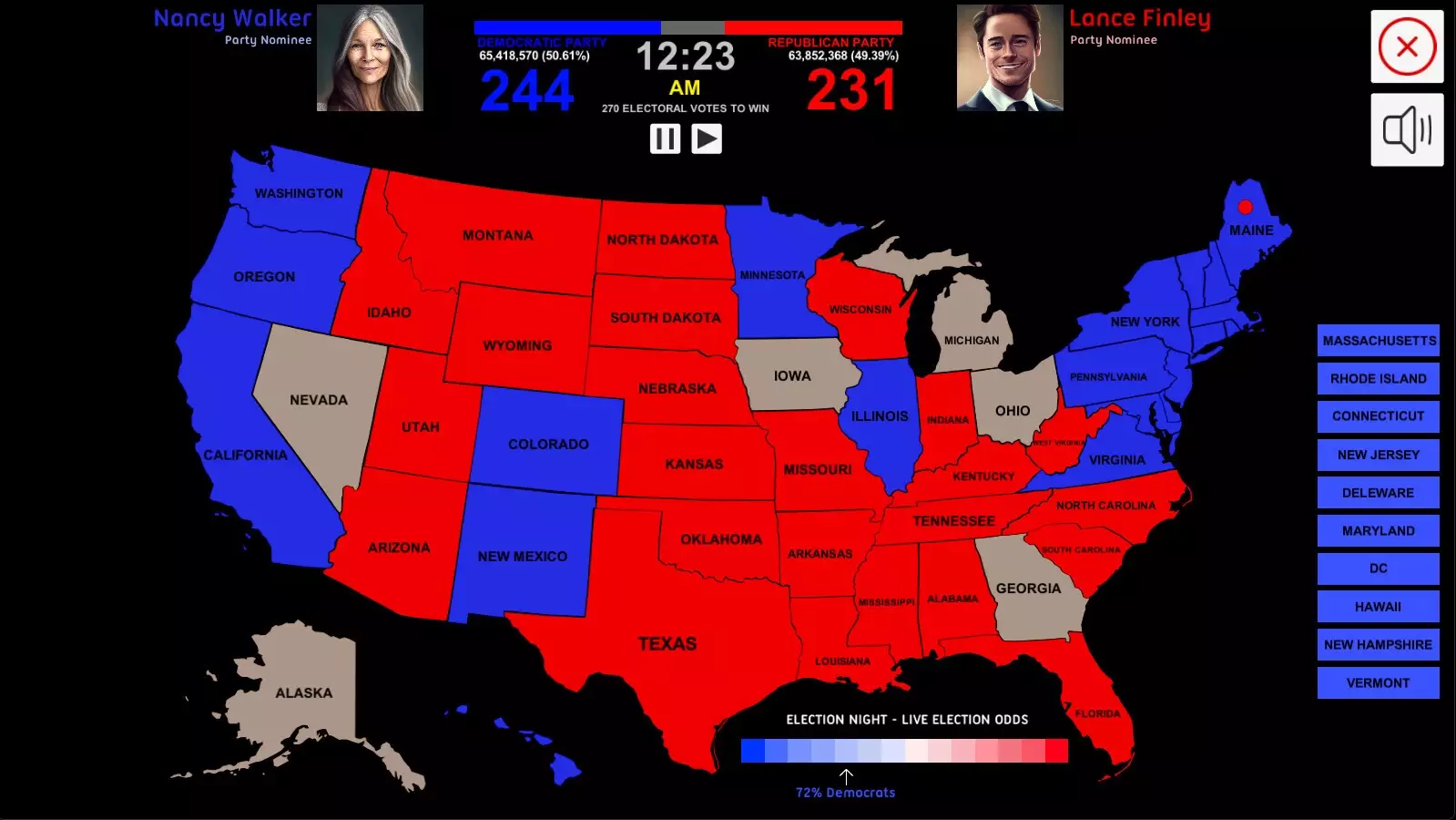 2024 U.S. Election Simulator