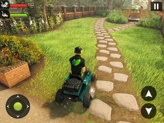 Lawn Mower Grass Cutting Game