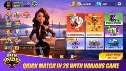 Fun Spades Card Game