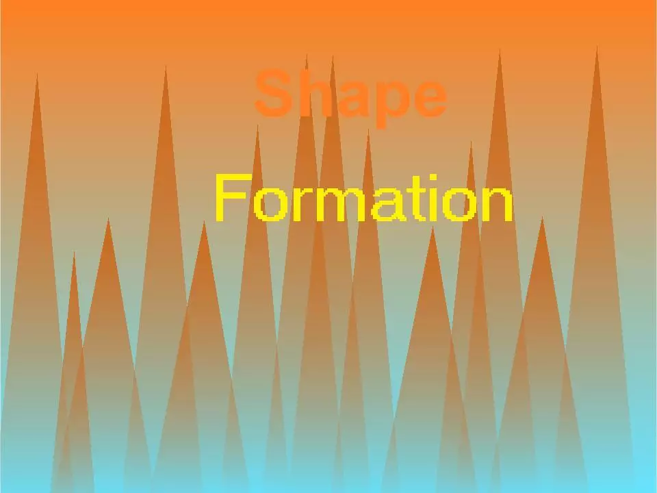Shape Formation Reborn