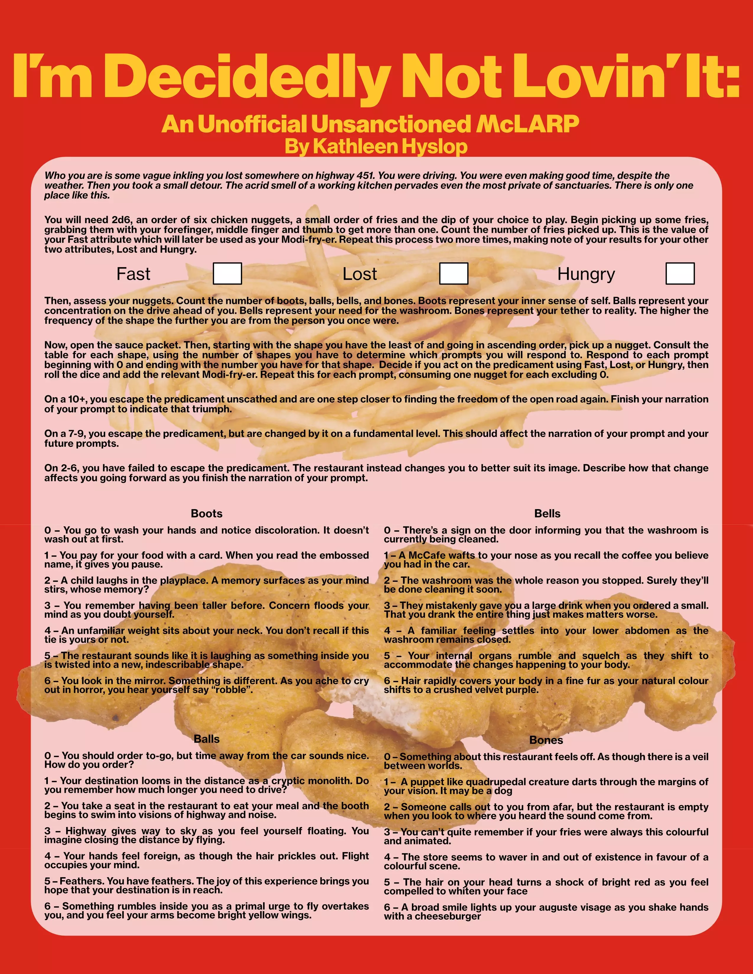 I’m Decidedly Not Lovin’ It