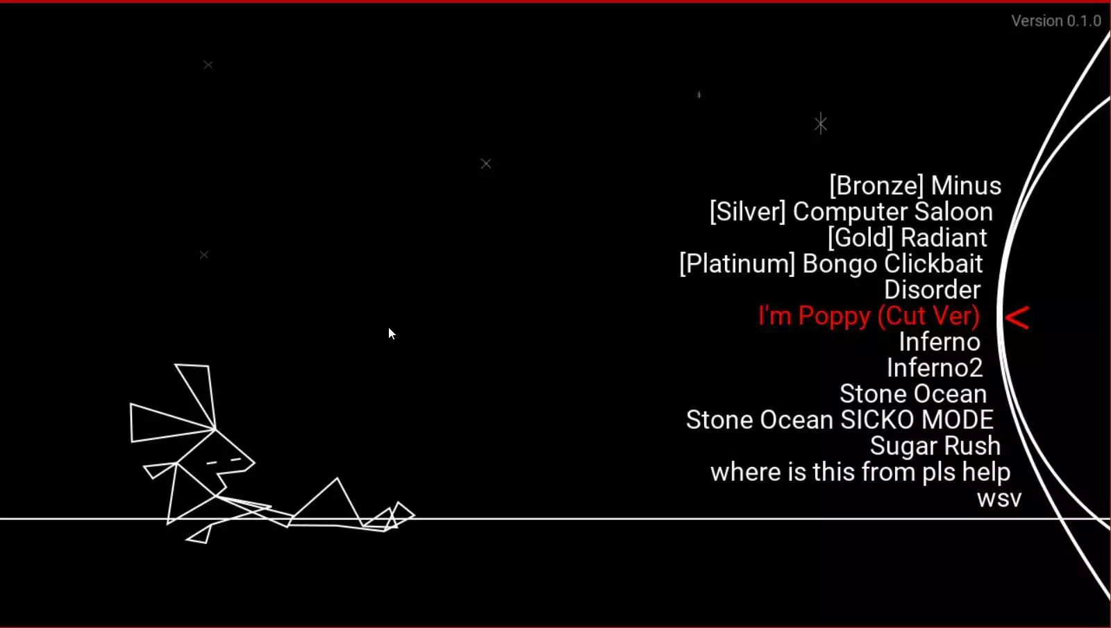 -Vib-Ribbon Minus-游戏截图-好玩游戏库