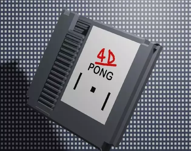 A 2d representation of a 4D game of Pong