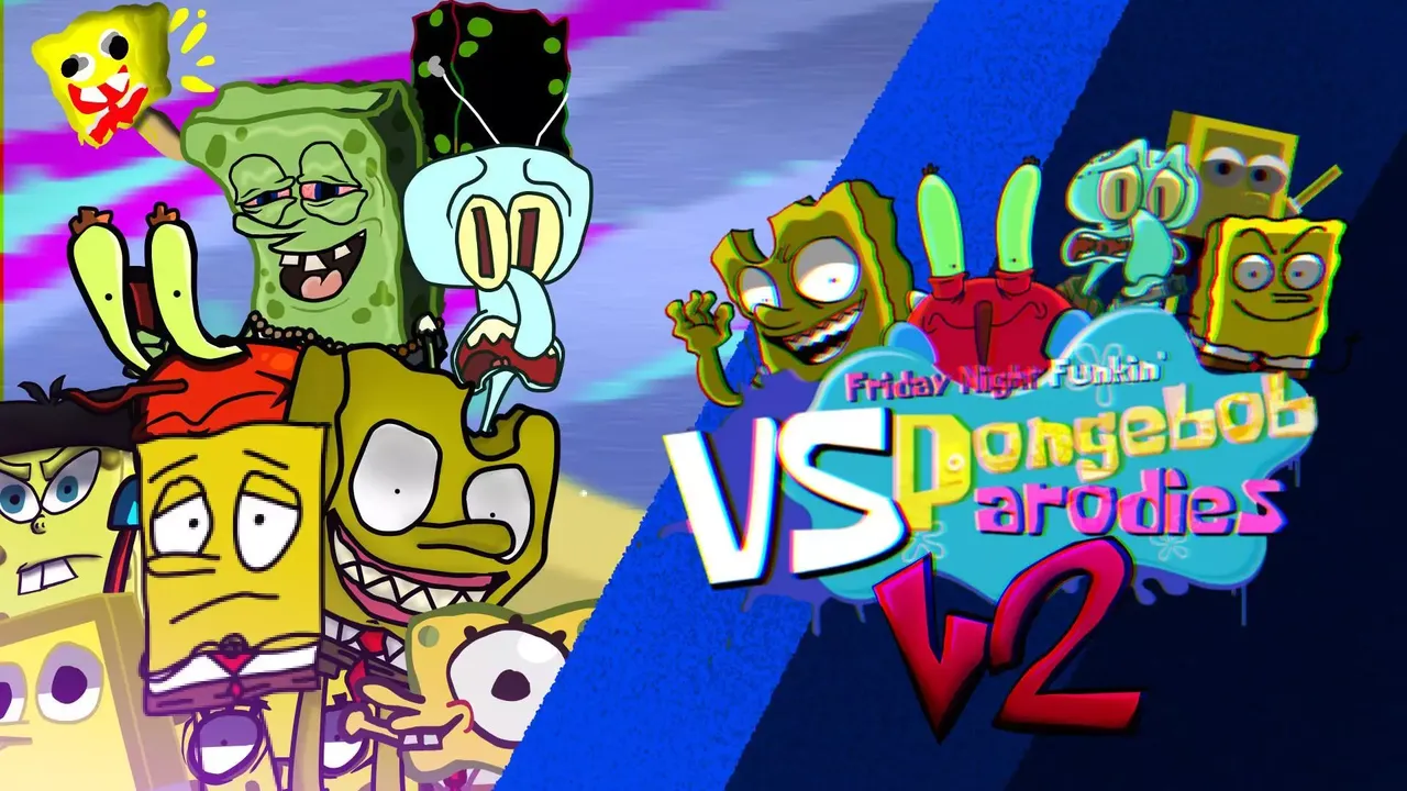 -Vs Spongebob Parodies V3 FNF for MAC-游戏截图-好玩游戏库