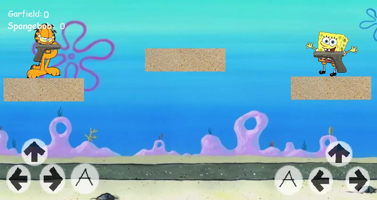 Spongebob VS Garfield: A DEATH WITH A TRUTH: MOBILE VERSION!