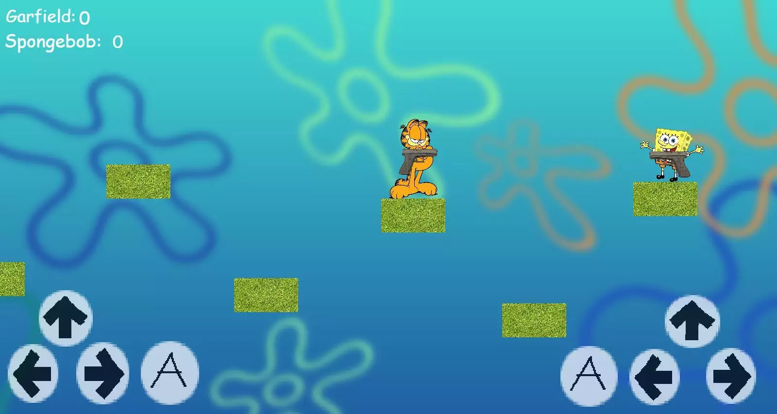 -Spongebob VS Garfield: A DEATH WITH A TRUTH: MOBILE VERSION!-游戏截图-好玩游戏库
