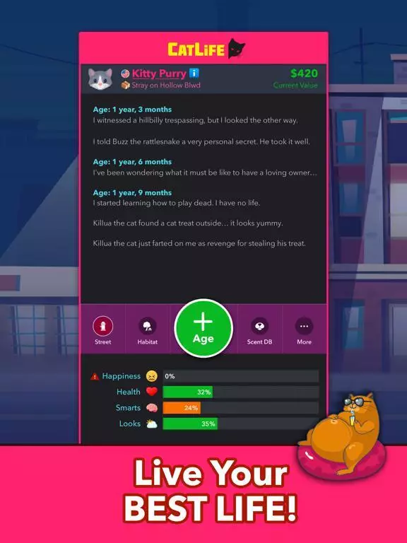 -CatLife - BitLife Cat Game-游戏截图-好玩游戏库