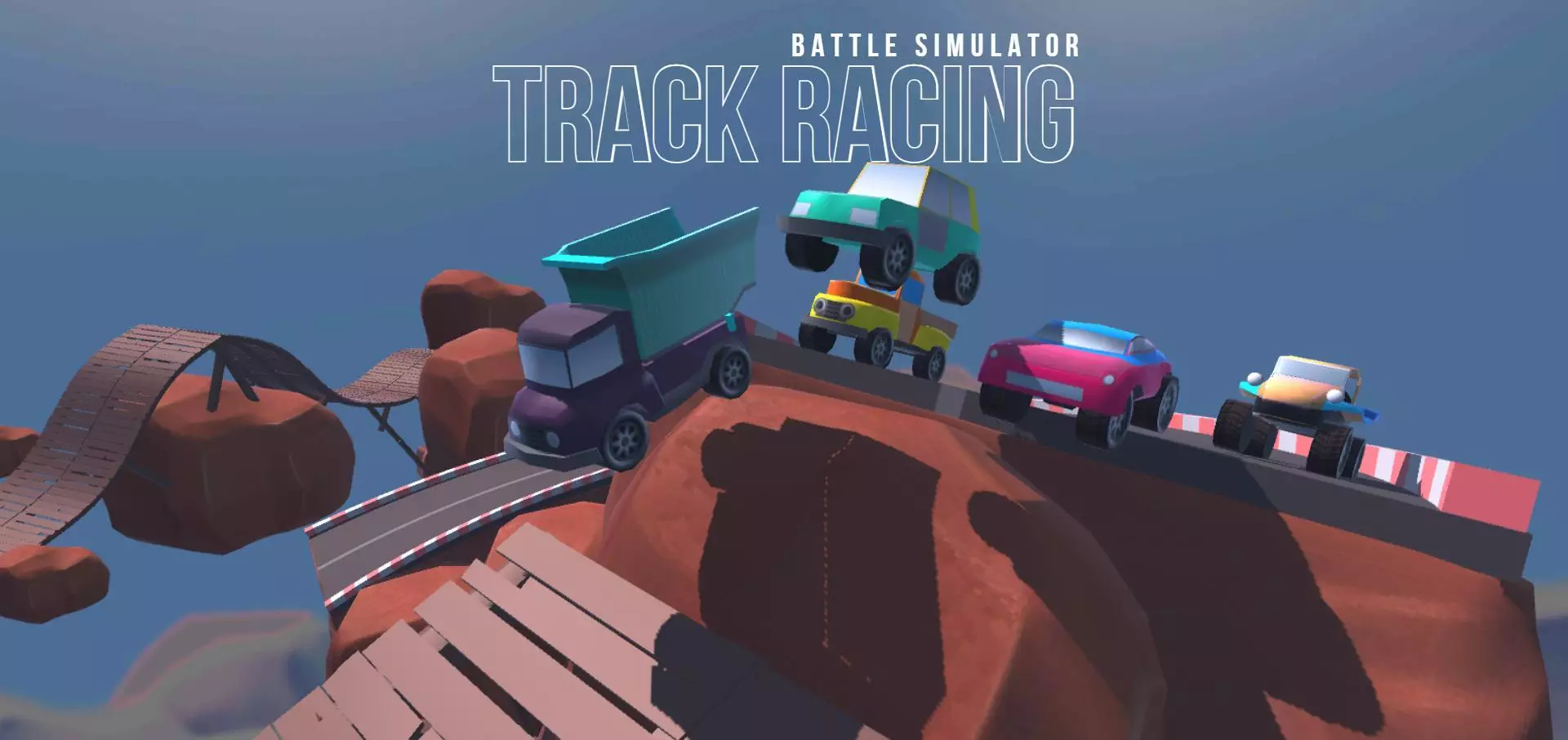 Track racing battle simulator
