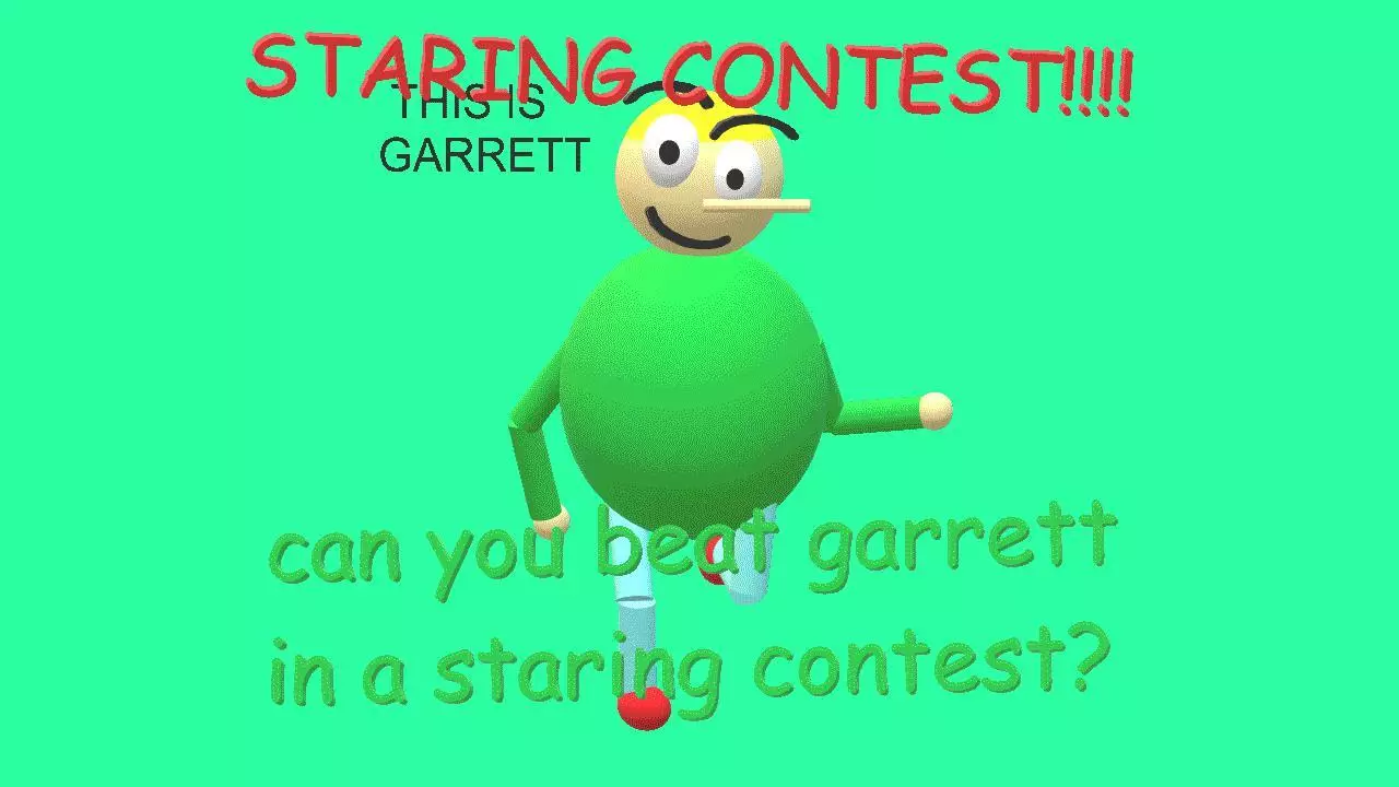 Garrett Staring Contest
