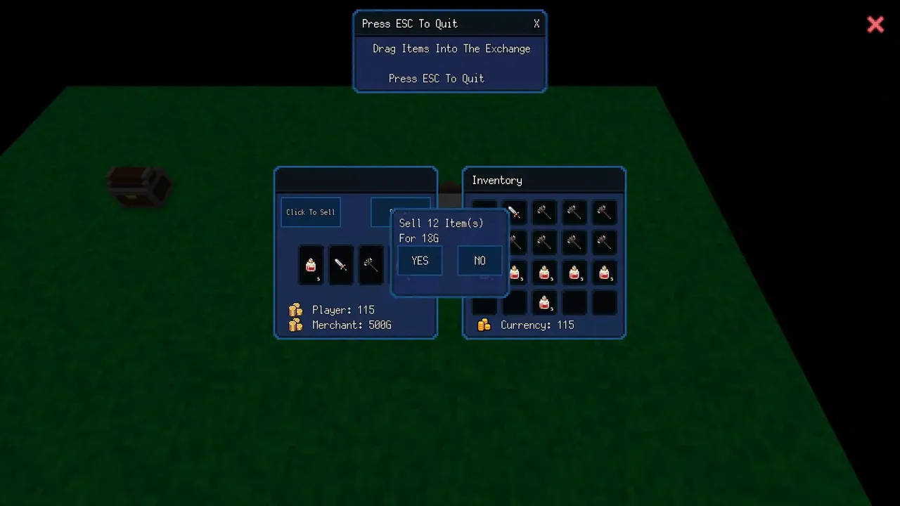 RPG In A Box – Selling Items Sample Project