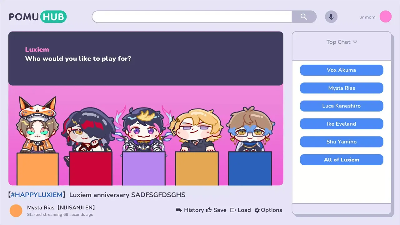 Quiz DeLux: A Luxiem Gameshow Game