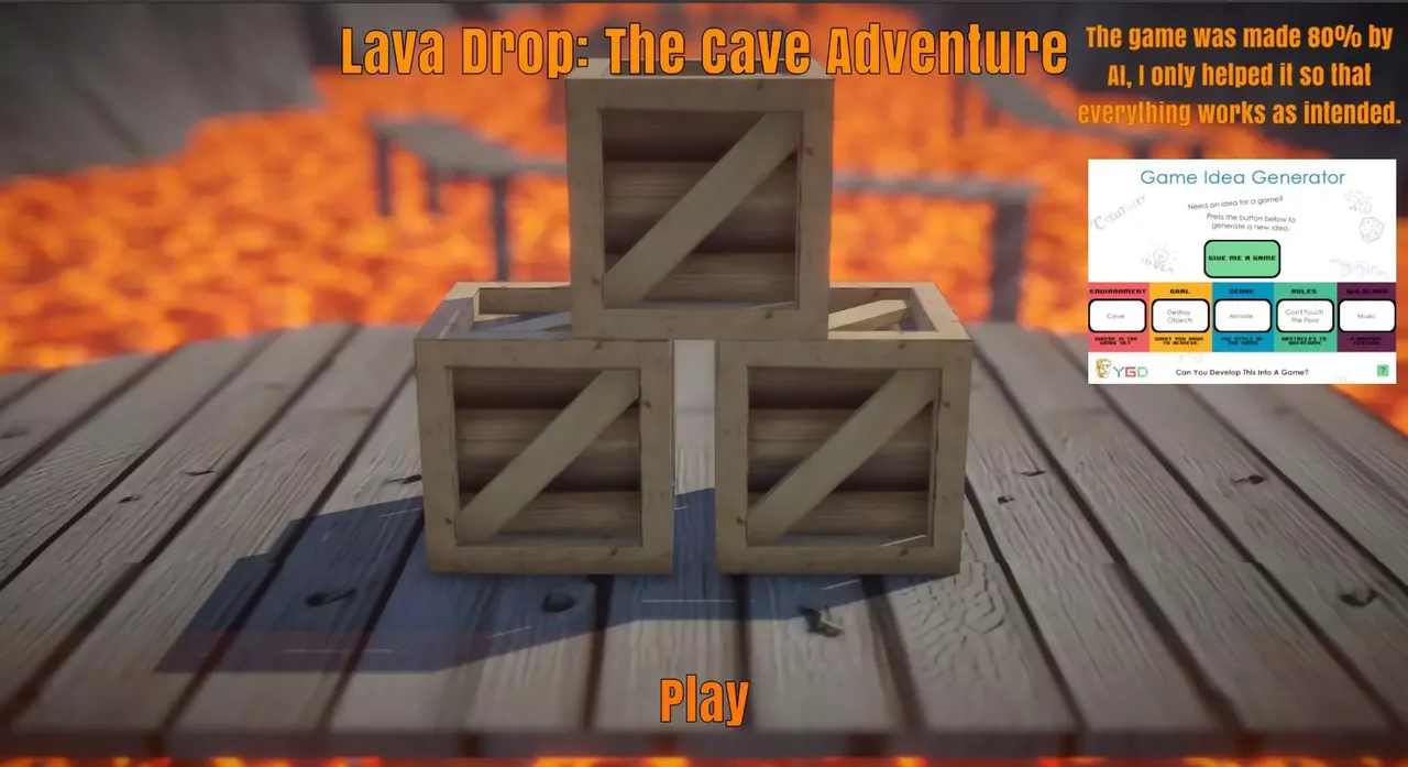 -Lava Drop: The Cave Adventure (AI Generated Game)-游戏截图-好玩游戏库
