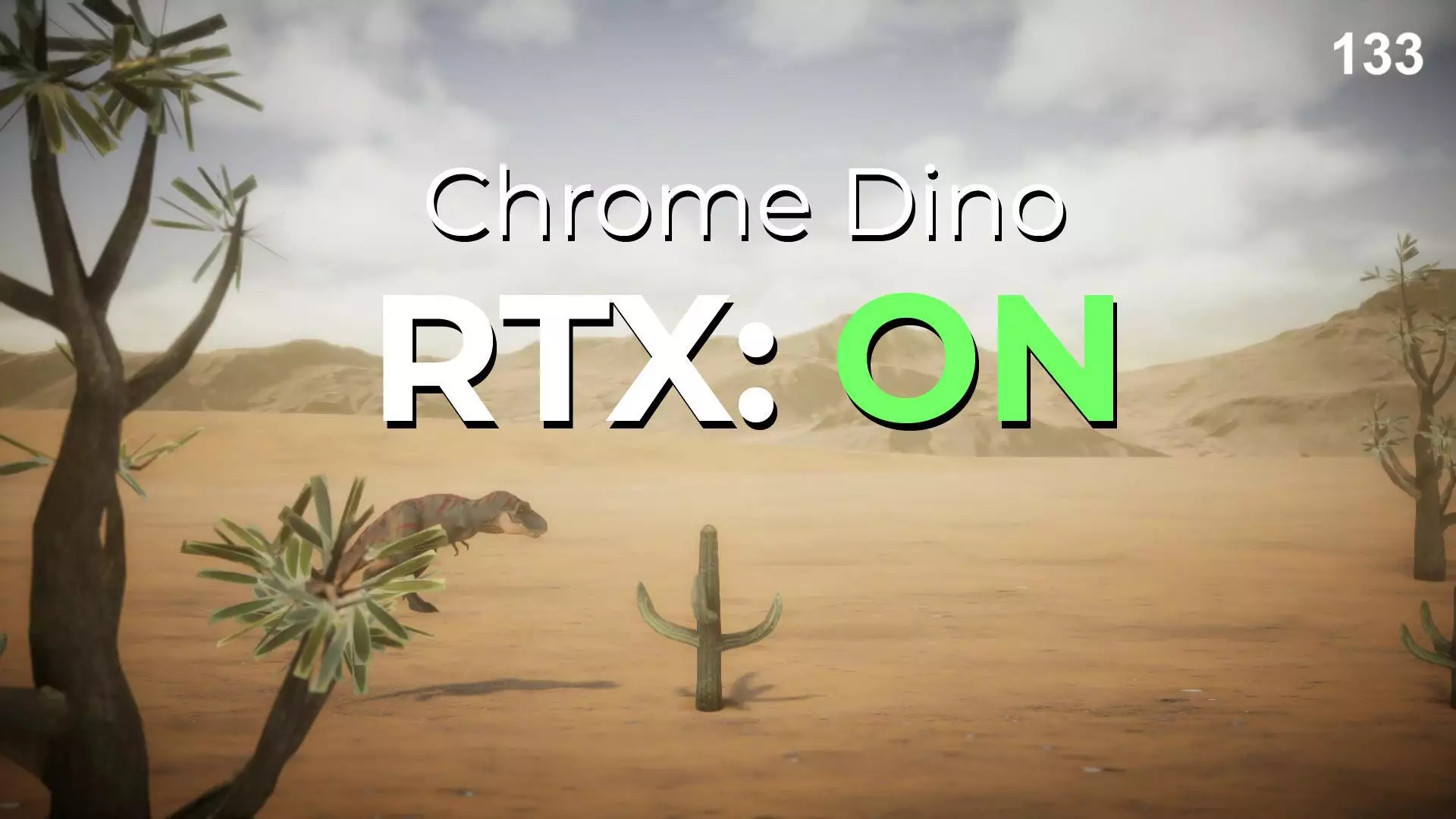 Chrome Dino but RTX is ON