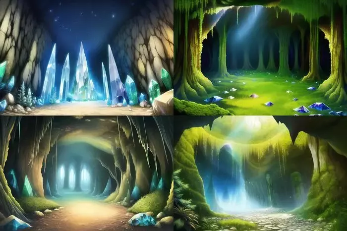 -Cave Backgrounds - 200 IMAGES (1920x1280) No Copyright, Anime Style-游戏截图-好玩游戏库