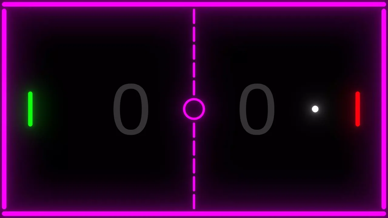 -2 Player - Glowing Pong-游戏截图-好玩游戏库