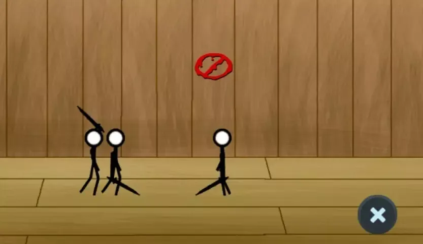 Stick figure fight
