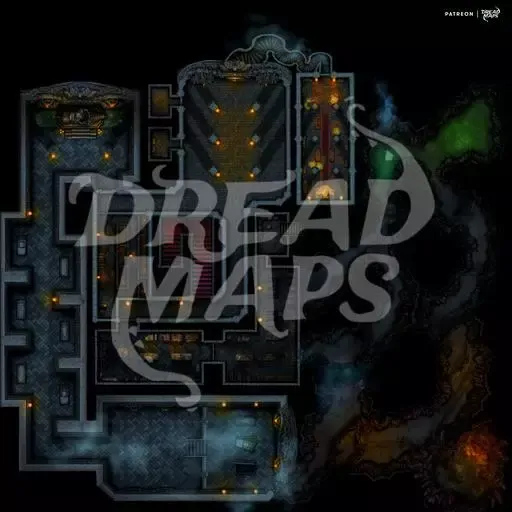 Rosebud Hollow Manor TTRPG Battlemap