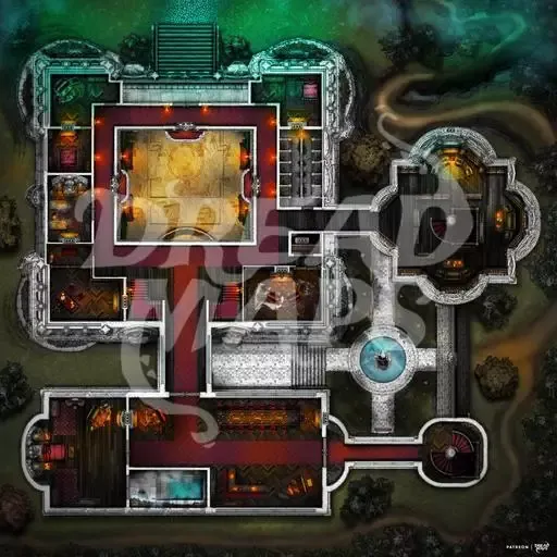 -Rosebud Hollow Manor TTRPG Battlemap-游戏截图-好玩游戏库
