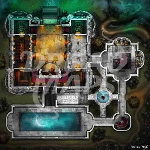 -Rosebud Hollow Manor TTRPG Battlemap-游戏截图-好玩游戏库